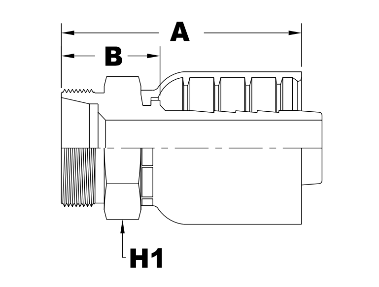 4075 series jb40mm series male din 3853 metric diagram