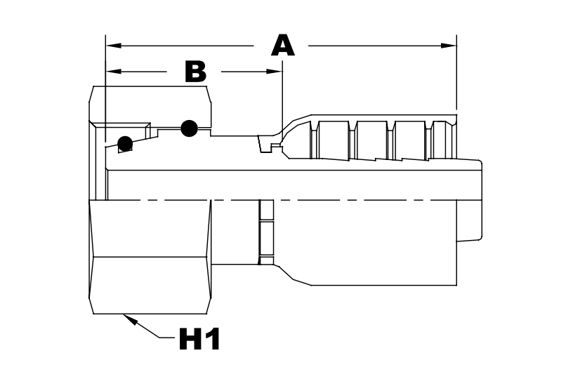 4077 series jb40lfsorm series female swivel o ring 24 cone din 3865 l (light) diagram