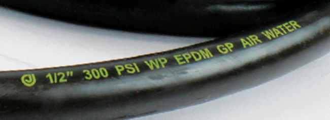 4125 epdm sbr rubber air water hose black 2
