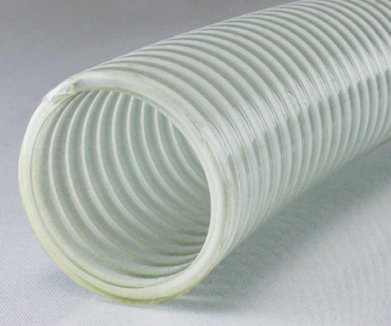 4615 clear white helix pvc water suction hose