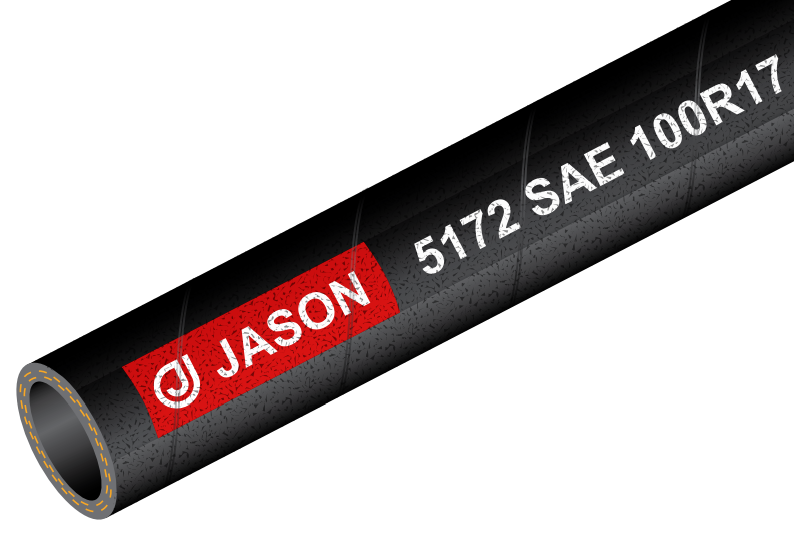 5172 series sae 100r17 3000 psi constant pressure 1 or 2 wire braid hose wrapped msha cover dreamshield extra abrasion resistant cover