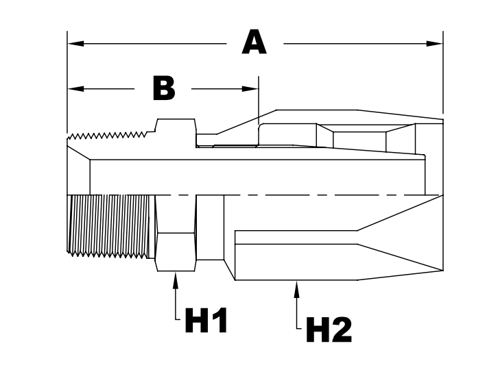 7520 series jfr5mp series male pipe nptf diagram
