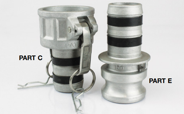 anti leak aluminum c x e cam lock couplings