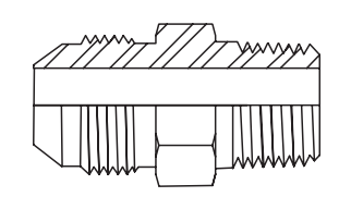 hydraulic fittings & adapters 2404 ml jic x ml pipe
