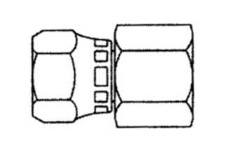 hydraulic fittings & adapters 6506 fem pipe x fem jic swivel