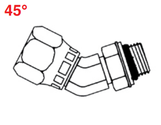 hydraulic fittings & adapters 6902 ml o ring x fem pipe swivel 45 degrees